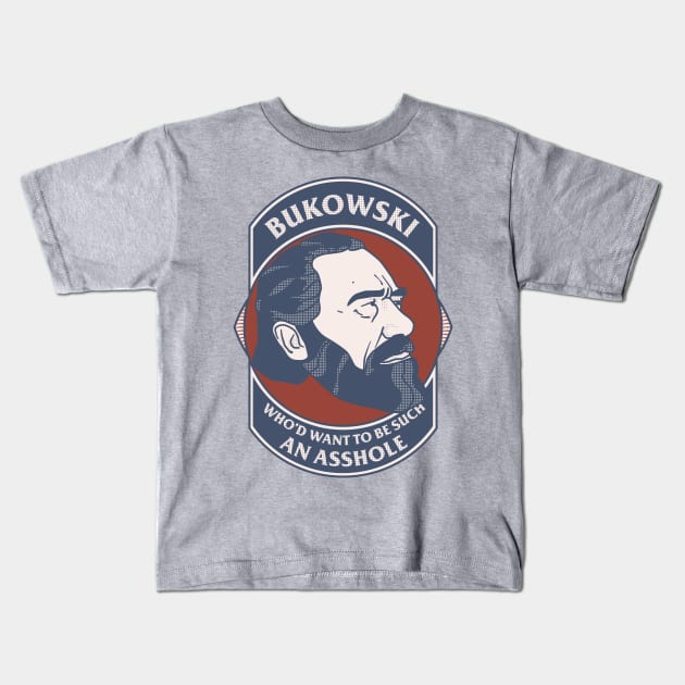 Bukowski Kids T-Shirt by Tift23